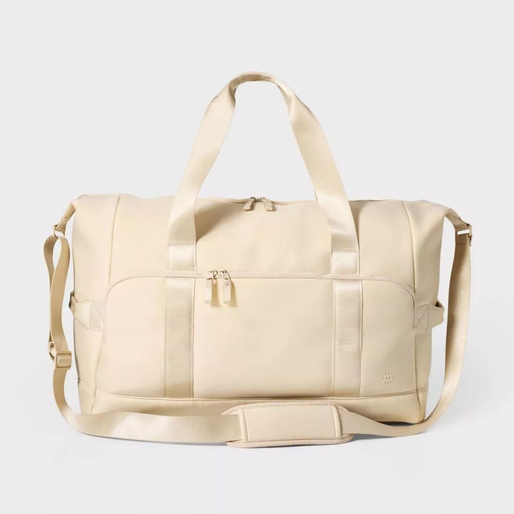 Faux Neoprene Weekender Bag - All In Motion Cream